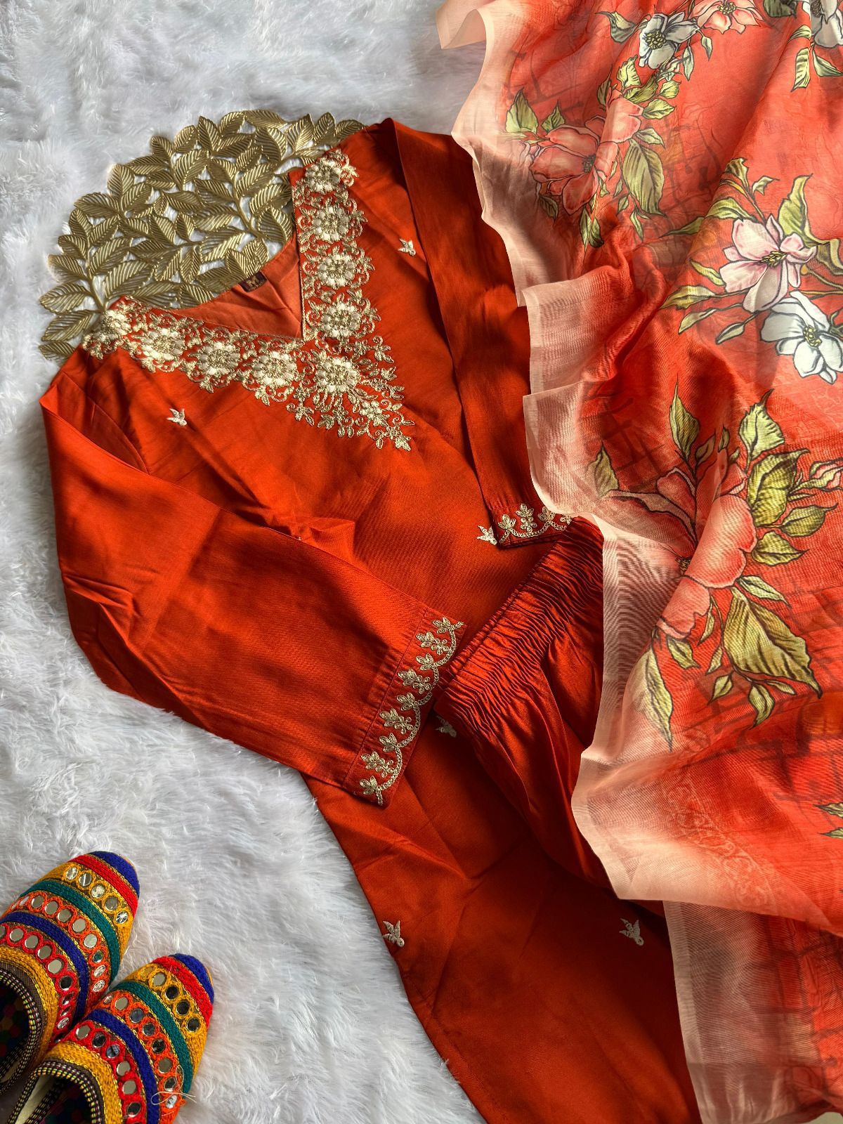 New Designers Kurti Pant Dupatta Set