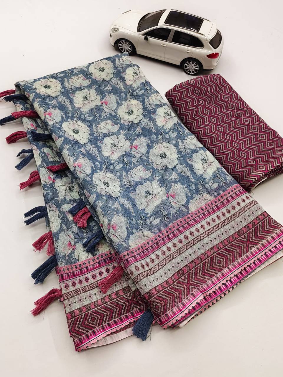 Fabric Linen saree