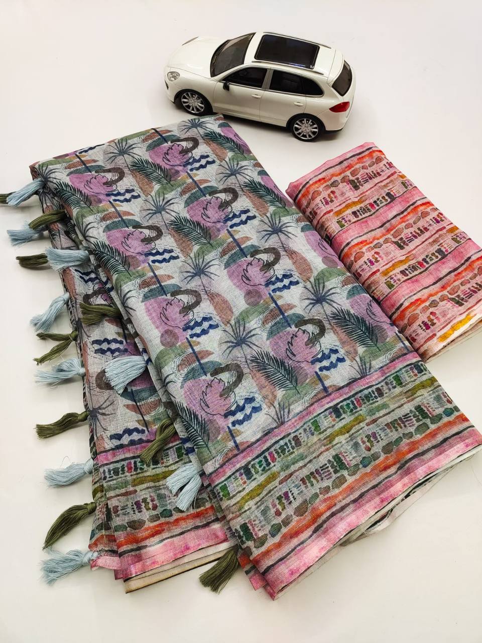 Fabric Linen saree
