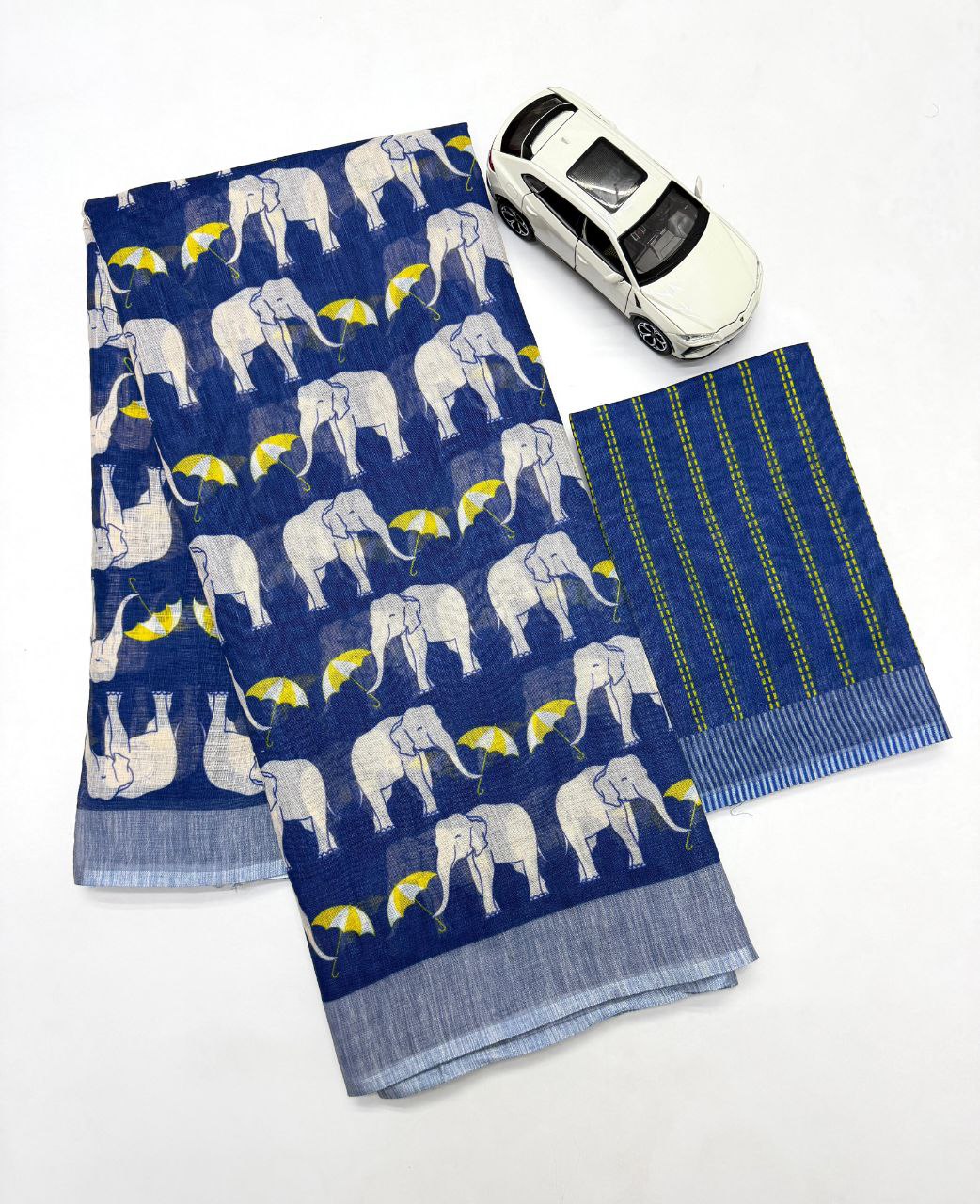Fabric - Plain Linen Saree