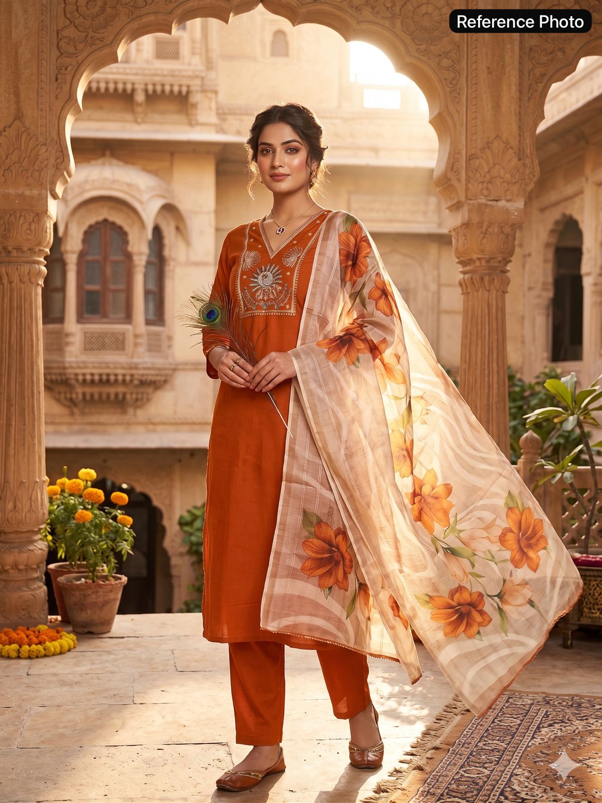 New Designers Kurti Pant Dupatta Set