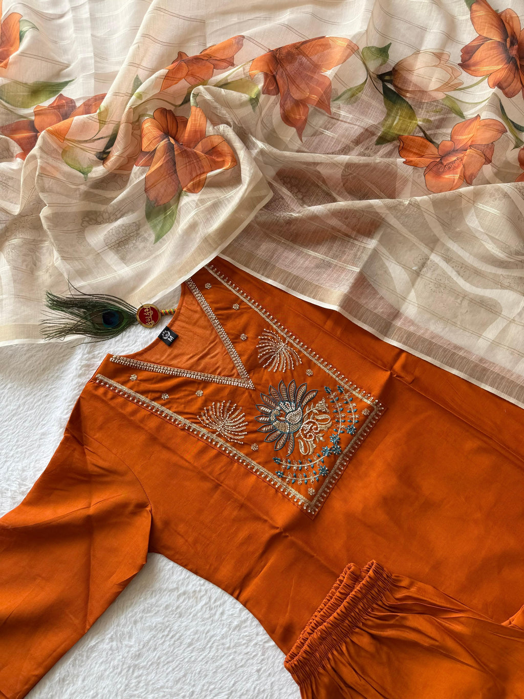 New Designers Kurti Pant Dupatta Set