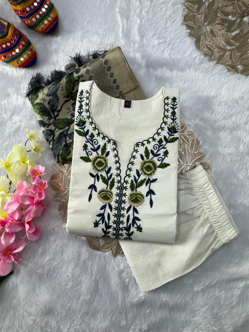 Designers Kurti Pant Dupatta Set