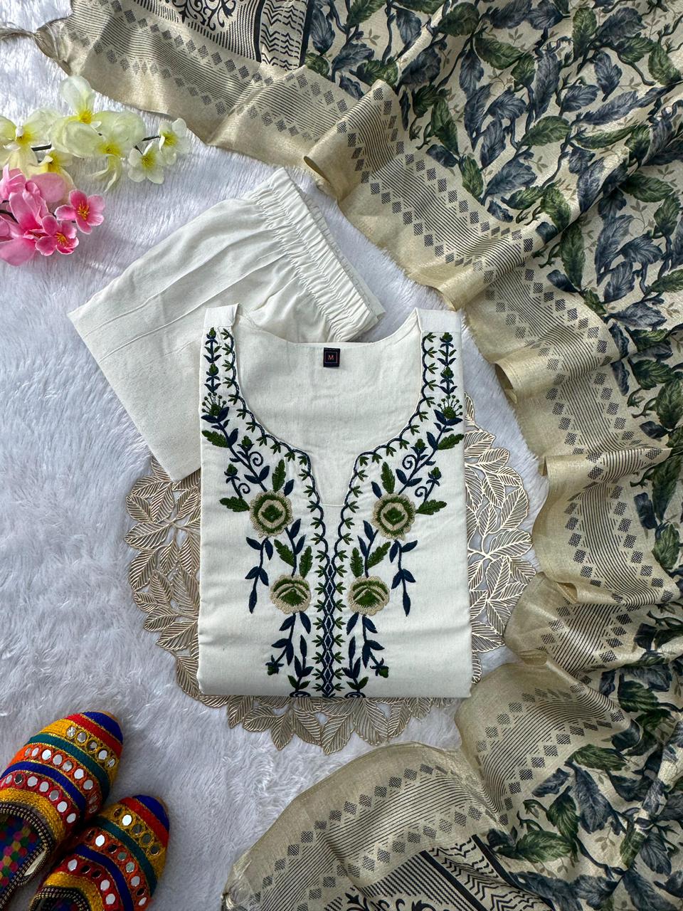 Designers Kurti Pant Dupatta Set
