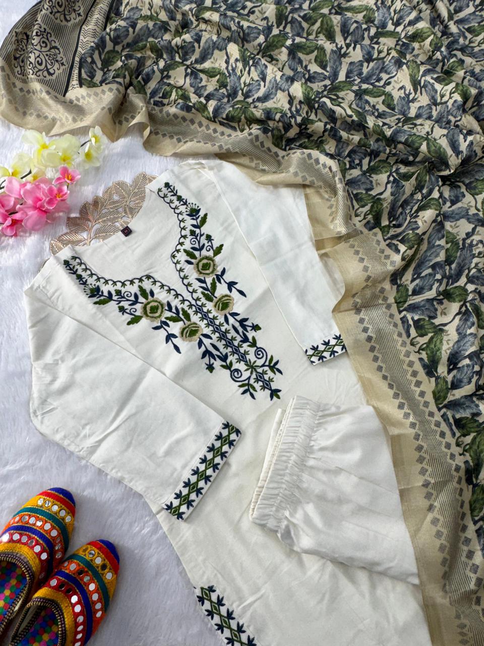 Designers Kurti Pant Dupatta Set